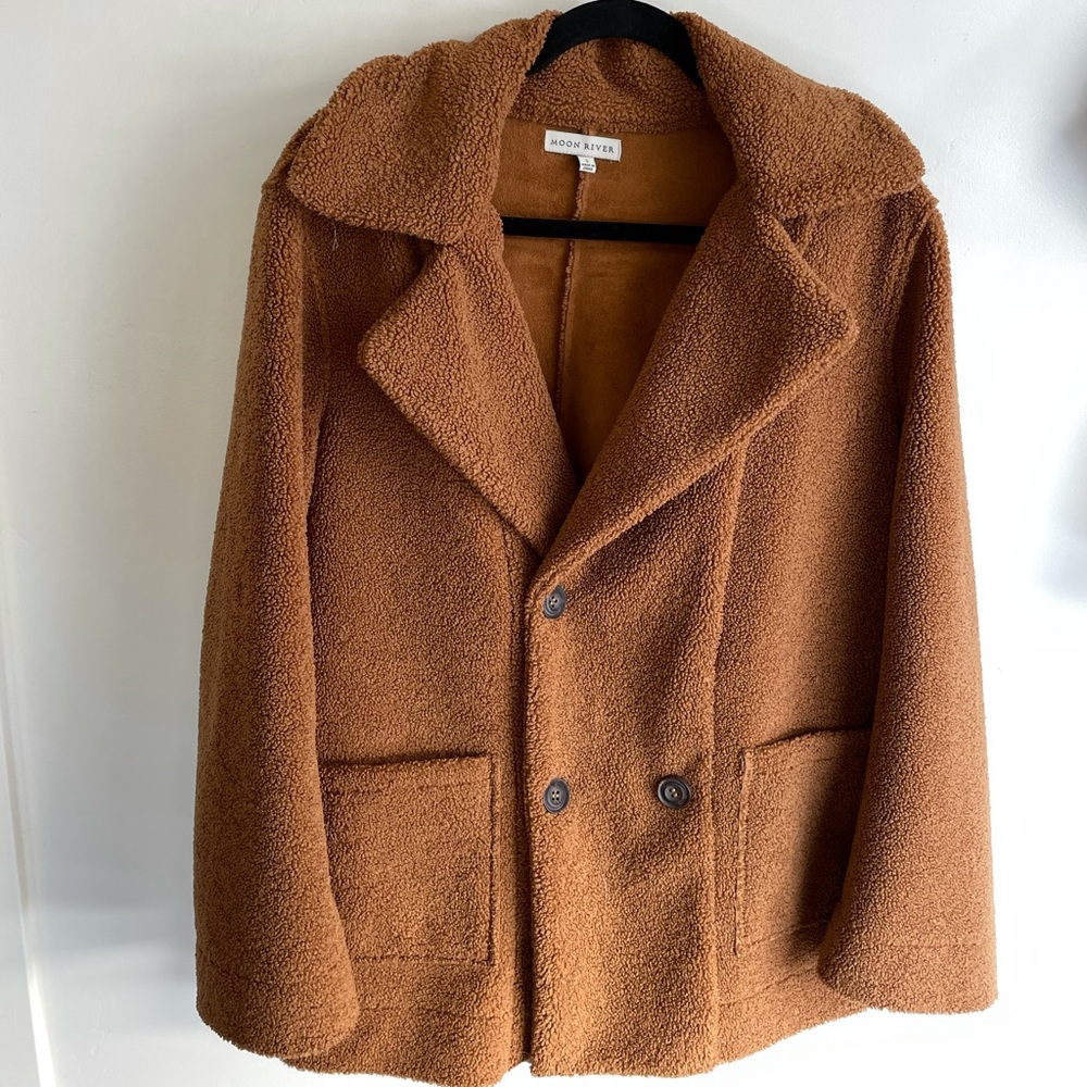 Shopbop Moon River teddy reversible coat